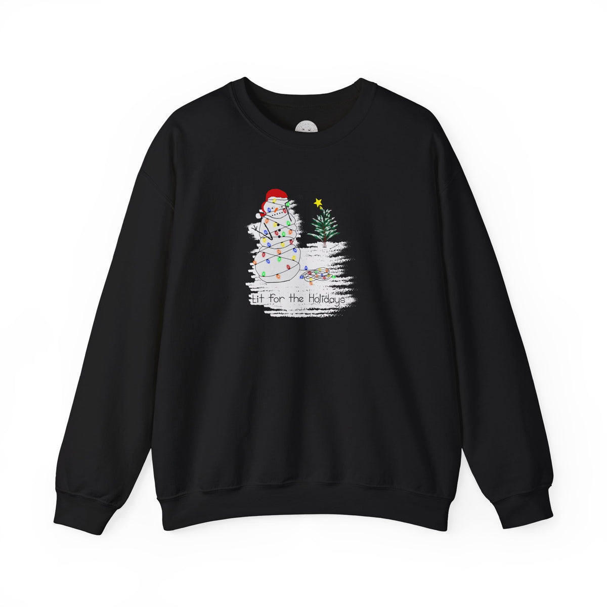 Winter Snowman Crewneck Sweatshirt – 'Lit for the Hollidays'