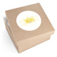 Sticker — 'God Belongs To' Sunburst Round Sticker (Indoor/Outdoor)