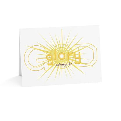 glory belongs to God Greeting Card — Positive Sunshine Folded Note (1/10/30/50pcs)