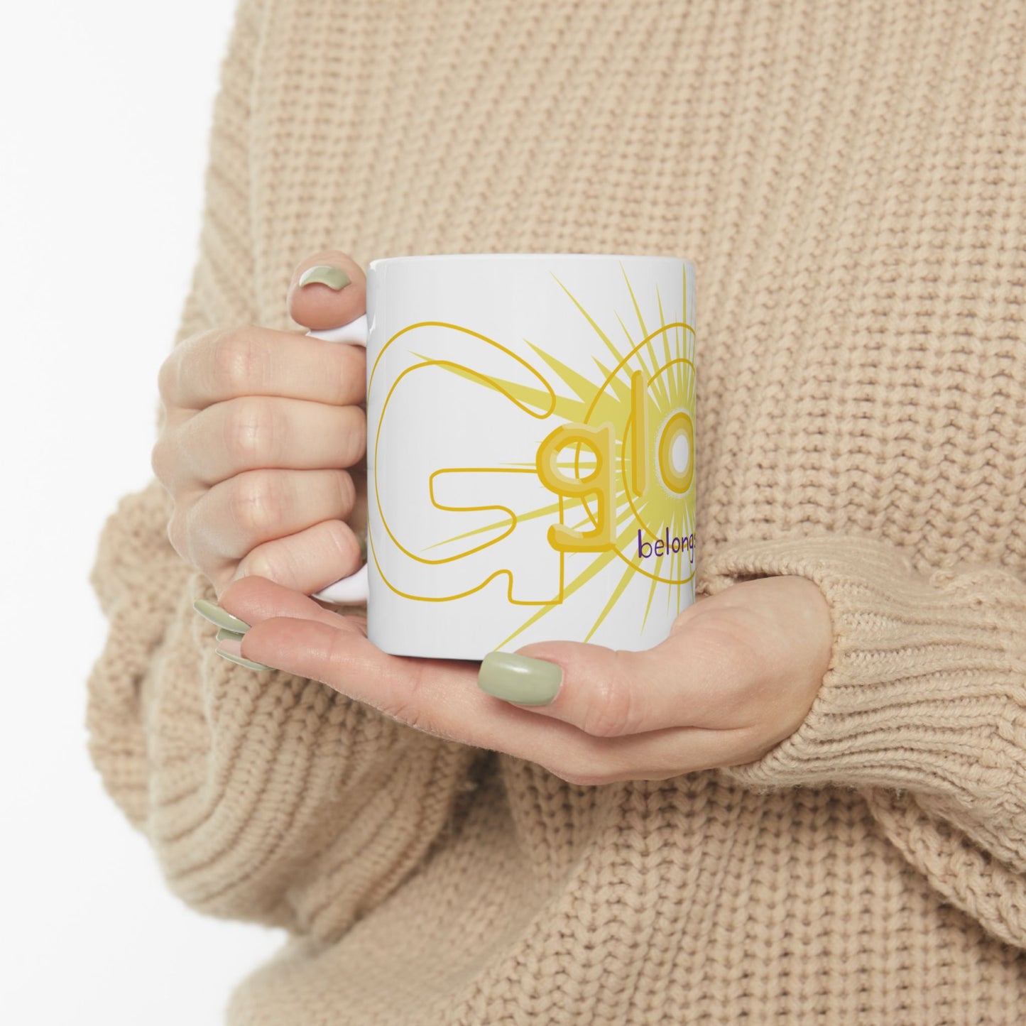 glory belongs to GOD Ceramic Mug 11oz