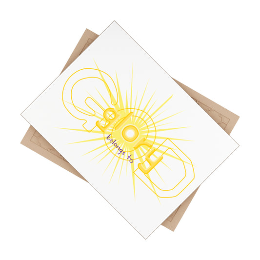 Ceramic Photo Tile — Golden Glory 'Glory Belongs To' Decorative Keepsake