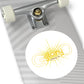 Sticker — 'God Belongs To' Sunburst Round Sticker (Indoor/Outdoor)
