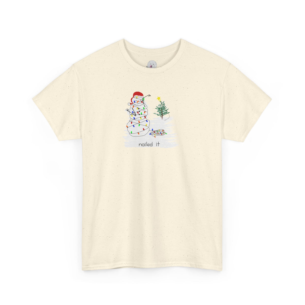 Christmas Snowman T‑Shirt - 'nailed it' Funny Holiday Tee