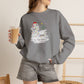Winter Snowman Crewneck Sweatshirt – 'Lit for the Hollidays'