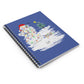 Holiday Snowman Notebook — 'Lit' Christmas Spiral Notebook