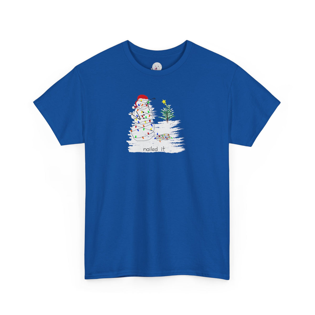 Christmas Snowman T‑Shirt - 'nailed it' Funny Holiday Tee
