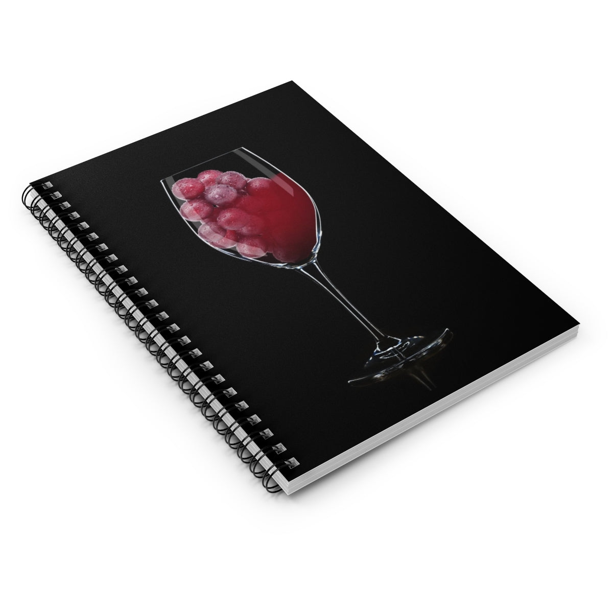 Wine and Grapes Spiral Notebook - Ruled Line