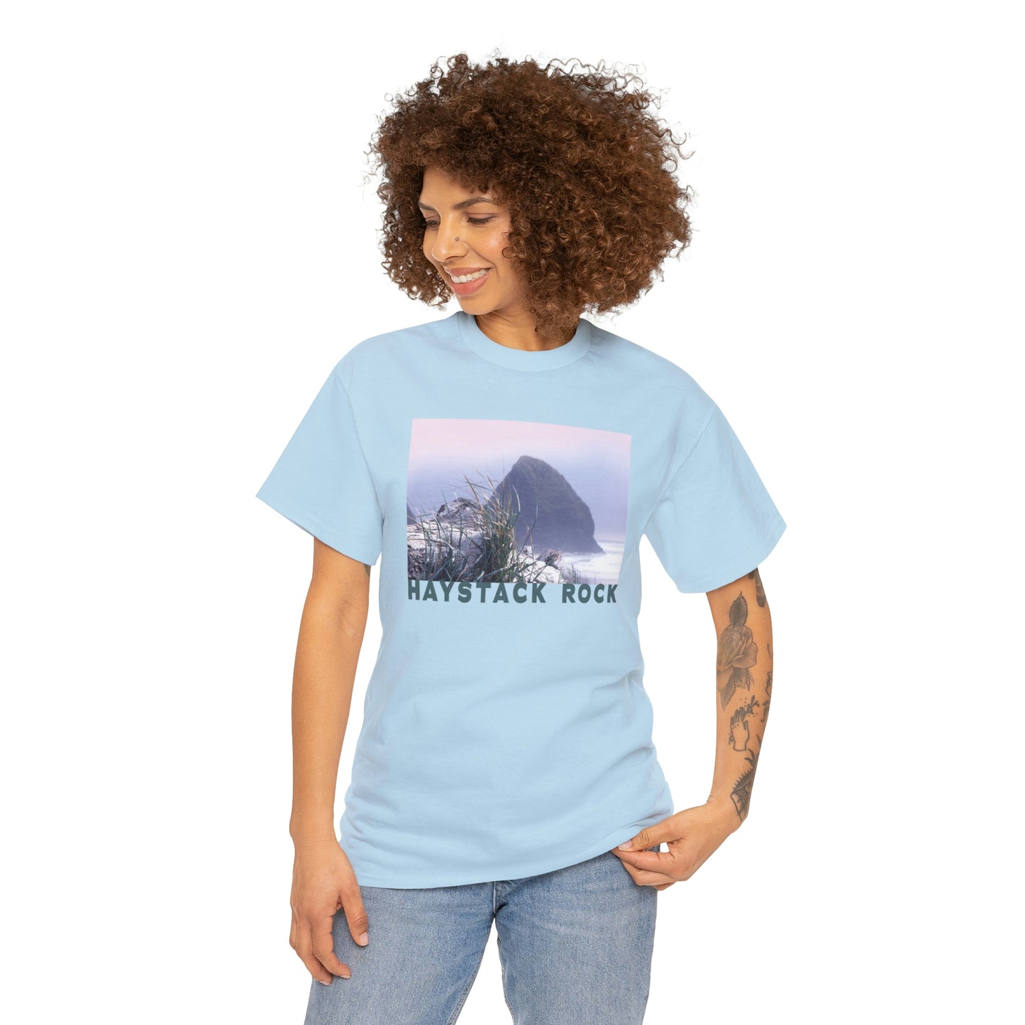 Haystack Rock, Unisex Heavy Cotton Tee