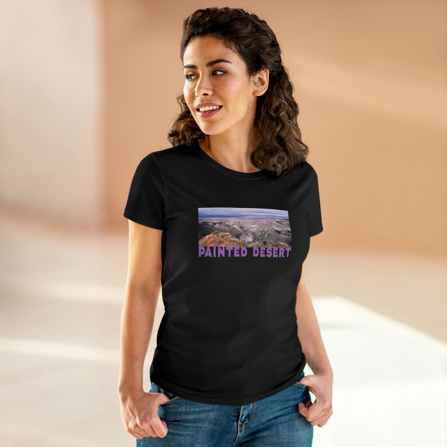 Painted Desert, Women's Midweight Cotton Tee