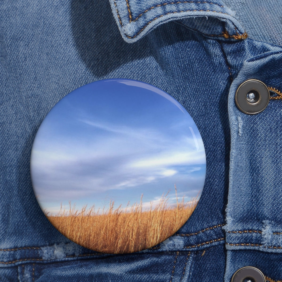 Winter Wheat pin button