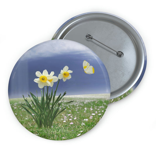 Springtime pin button