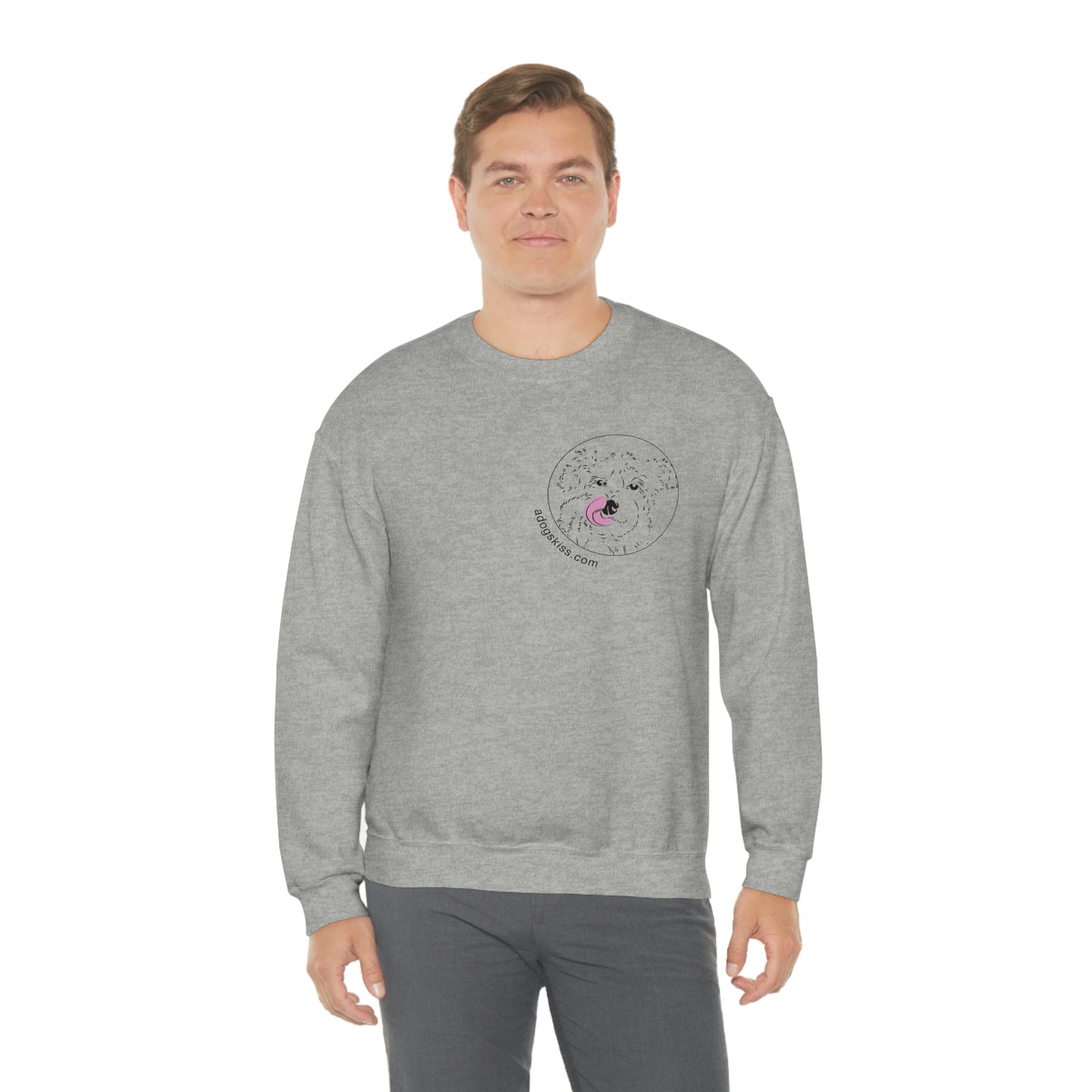 A Dogs Kiss Unisex Heavy Blend™ Crewneck Sweatshirt