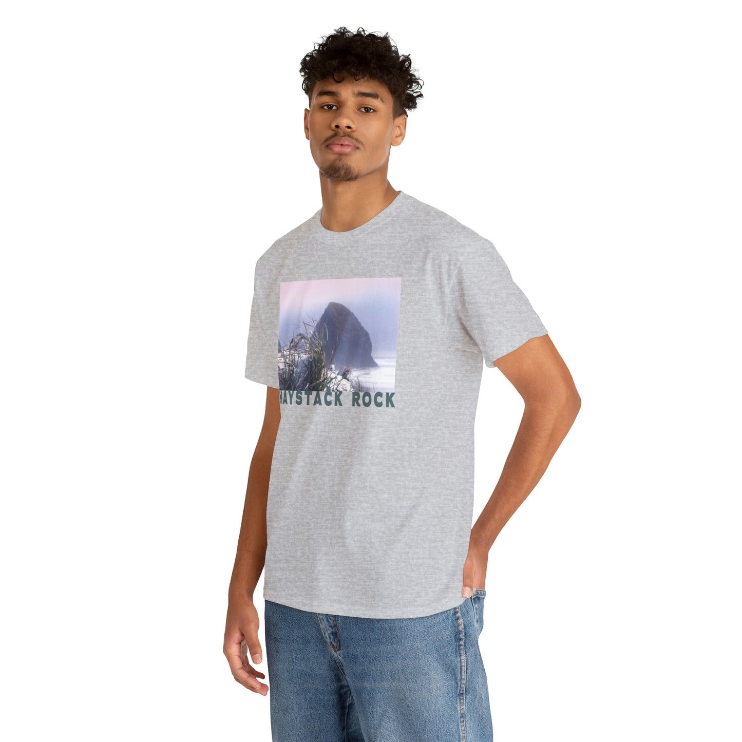 Haystack Rock, Unisex Heavy Cotton Tee