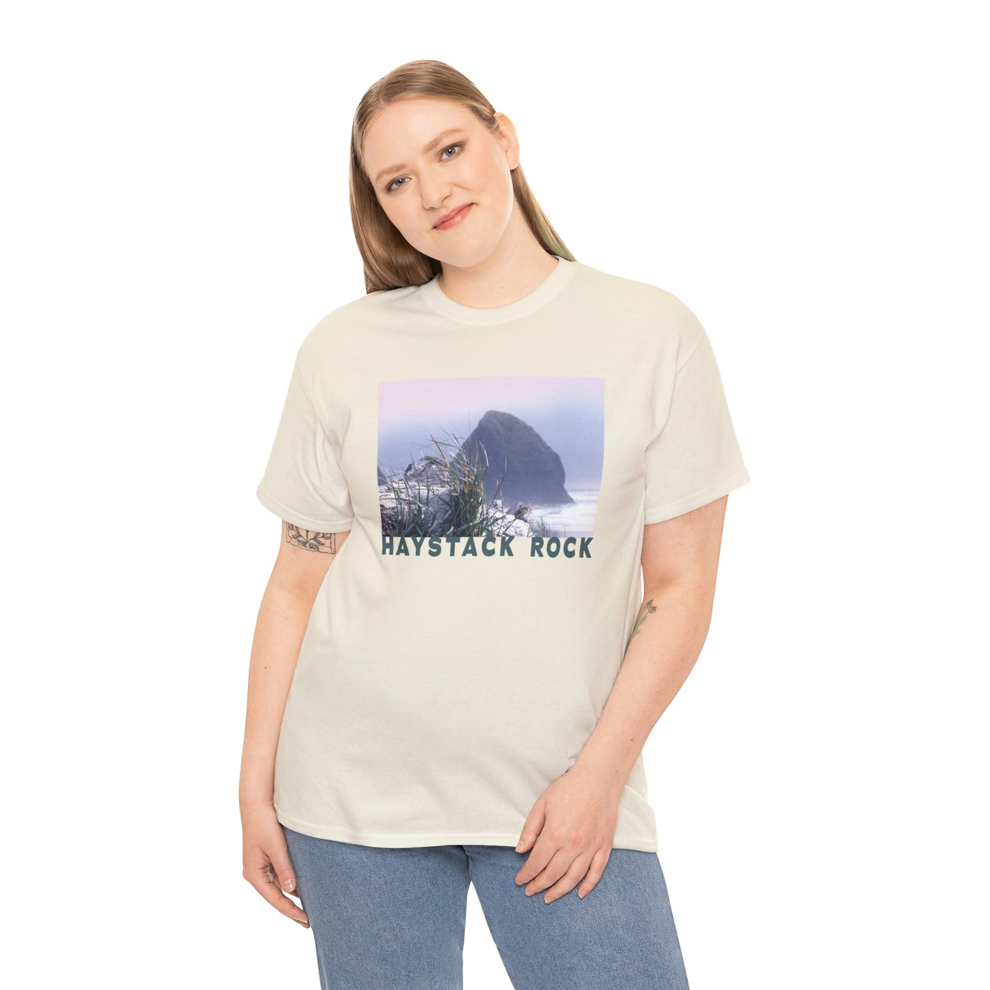 Haystack Rock, Unisex Heavy Cotton Tee