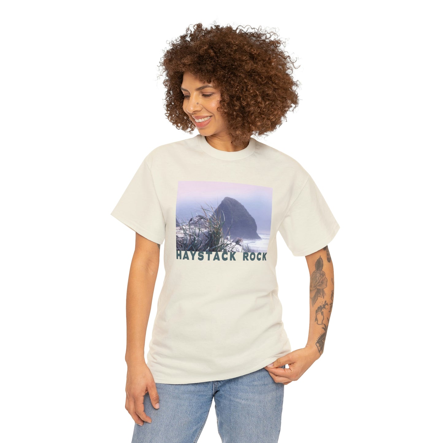 Haystack Rock, Unisex Heavy Cotton Tee