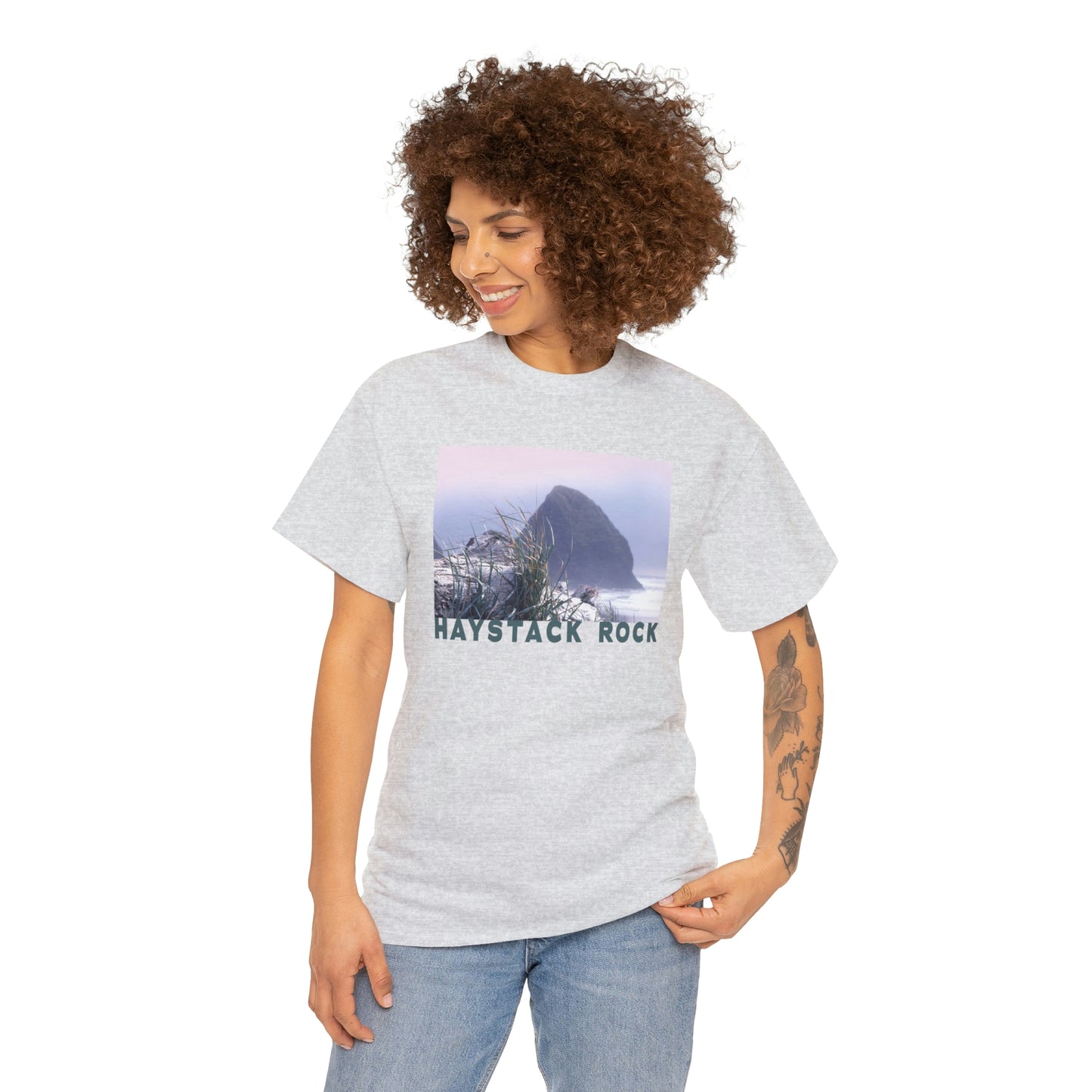 Haystack Rock, Unisex Heavy Cotton Tee