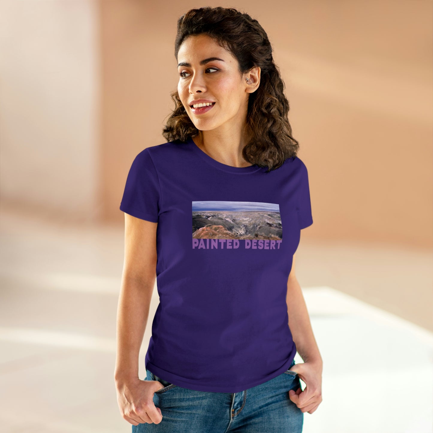 Painted Desert, Women's Midweight Cotton Tee