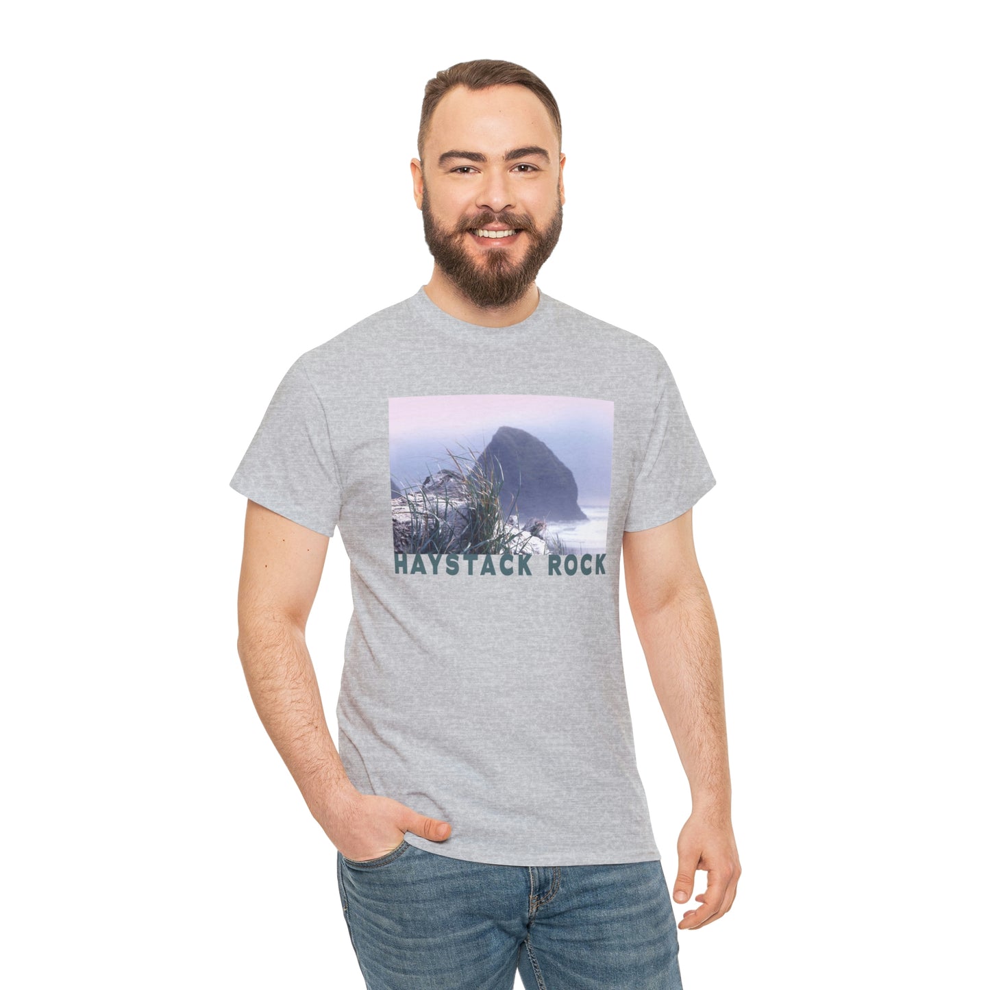 Haystack Rock, Unisex Heavy Cotton Tee