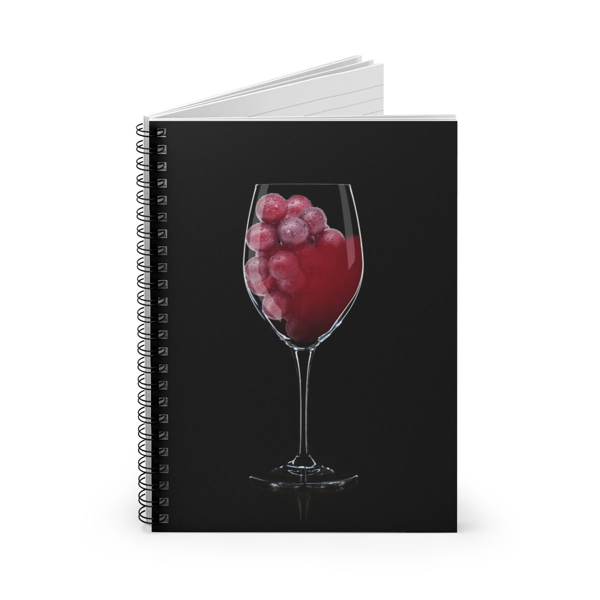 Wine and Grapes Spiral Notebook - Ruled Line