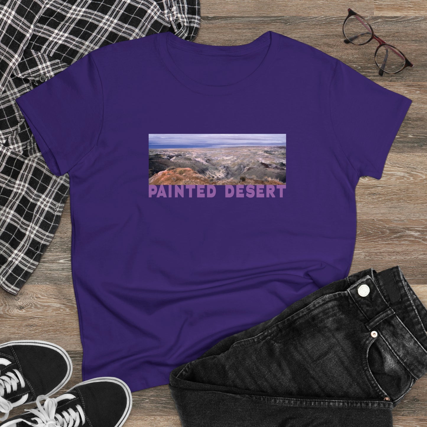 Painted Desert, Women's Midweight Cotton Tee