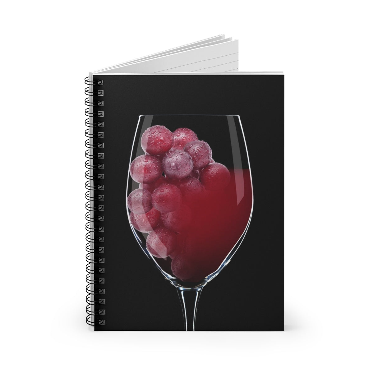 Wine and Grapes Close-up Spiral Notebook - Ruled Line