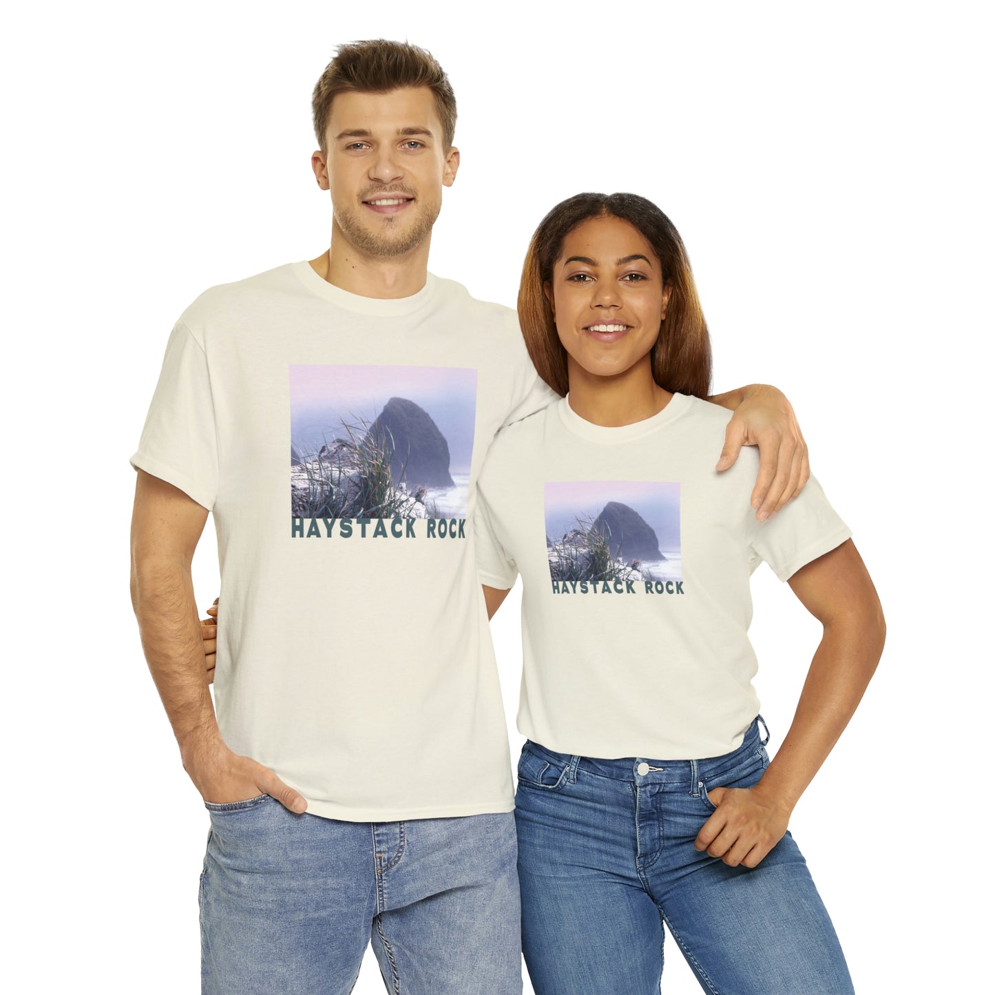 Haystack Rock, Unisex Heavy Cotton Tee