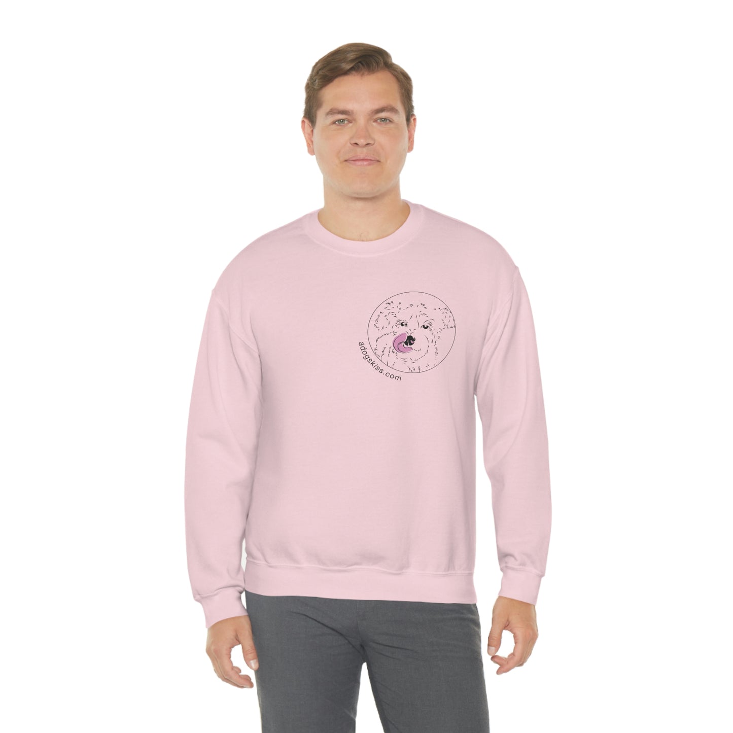 A Dogs Kiss Unisex Heavy Blend™ Crewneck Sweatshirt