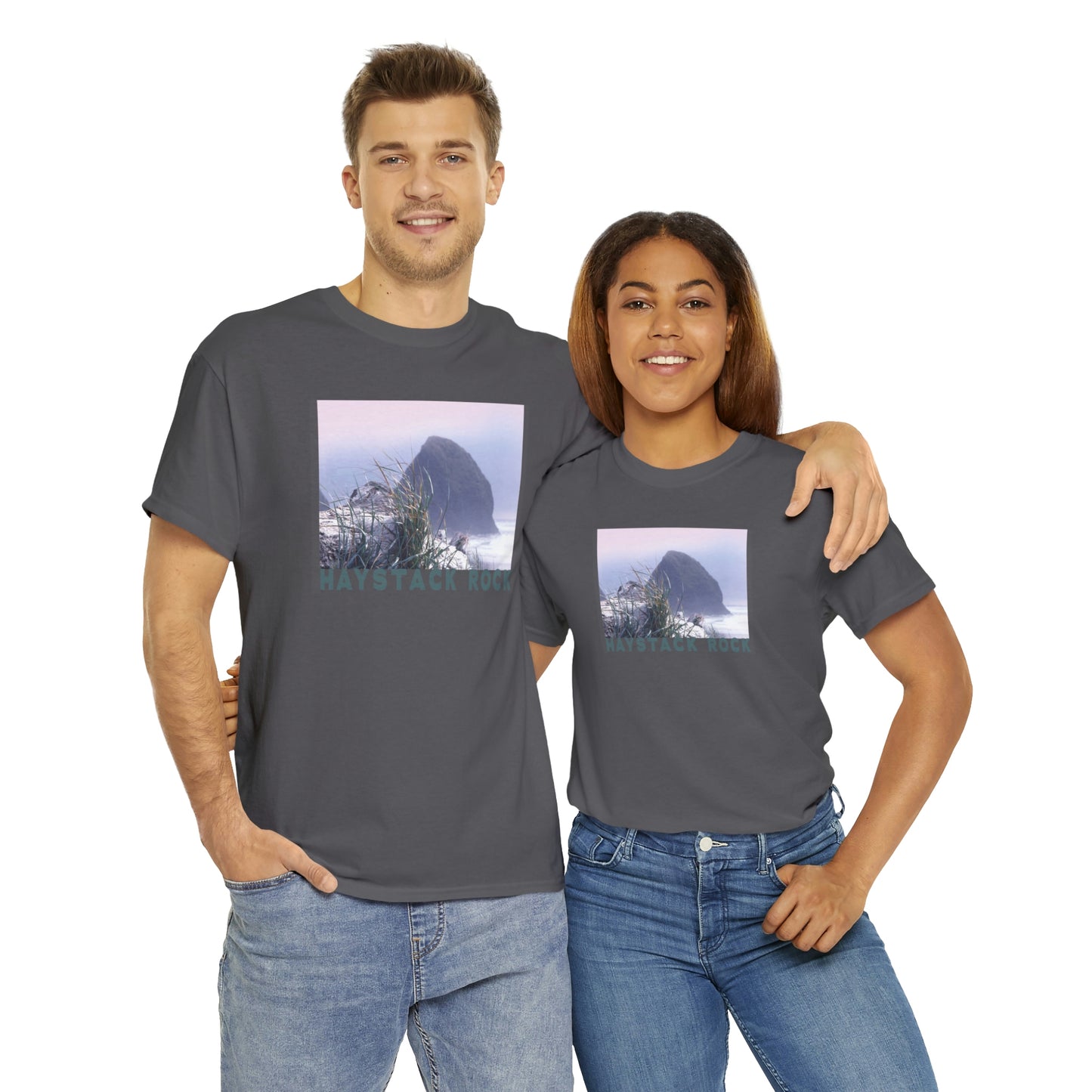 Haystack Rock, Unisex Heavy Cotton Tee