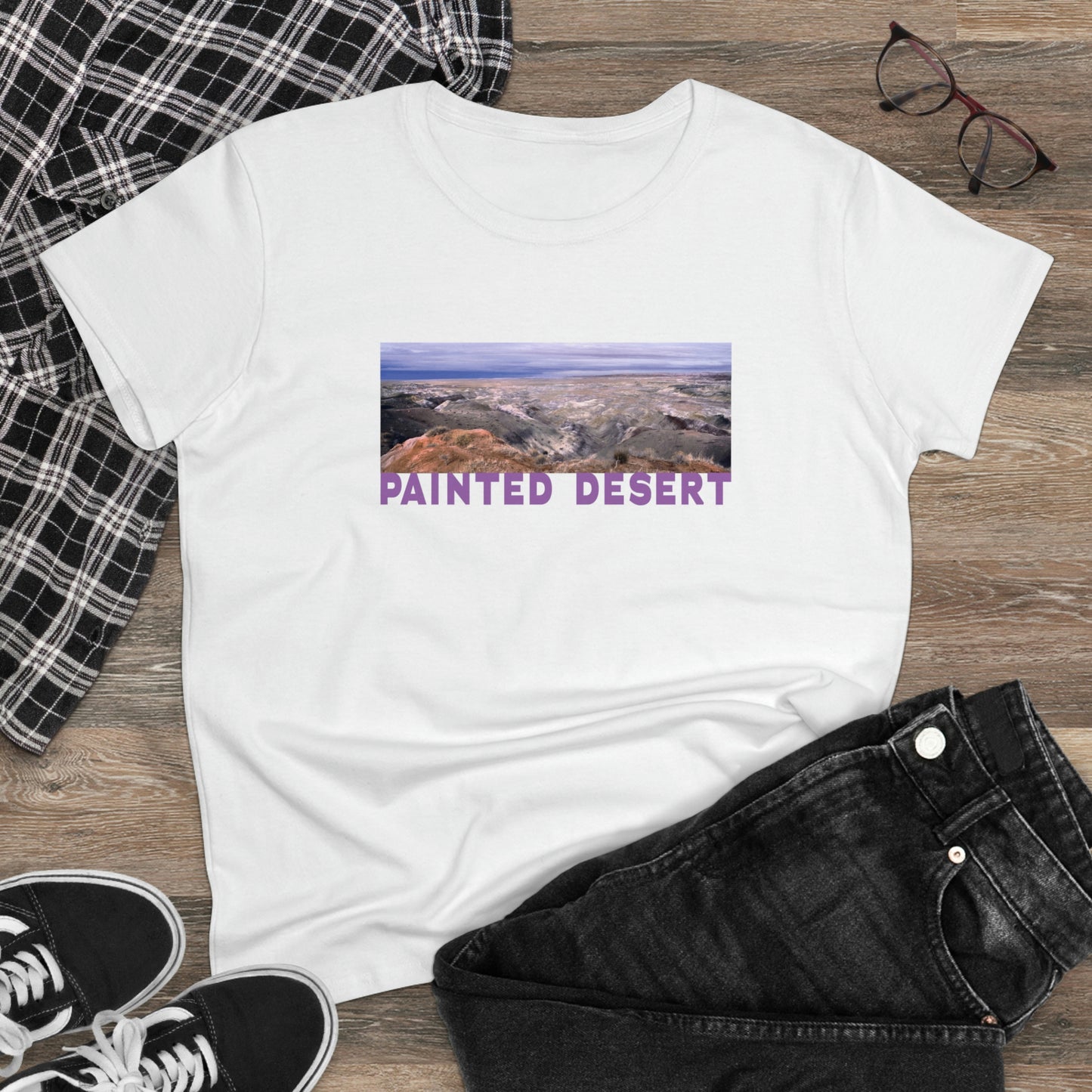 Painted Desert, Women's Midweight Cotton Tee