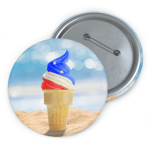 Summertime pin button