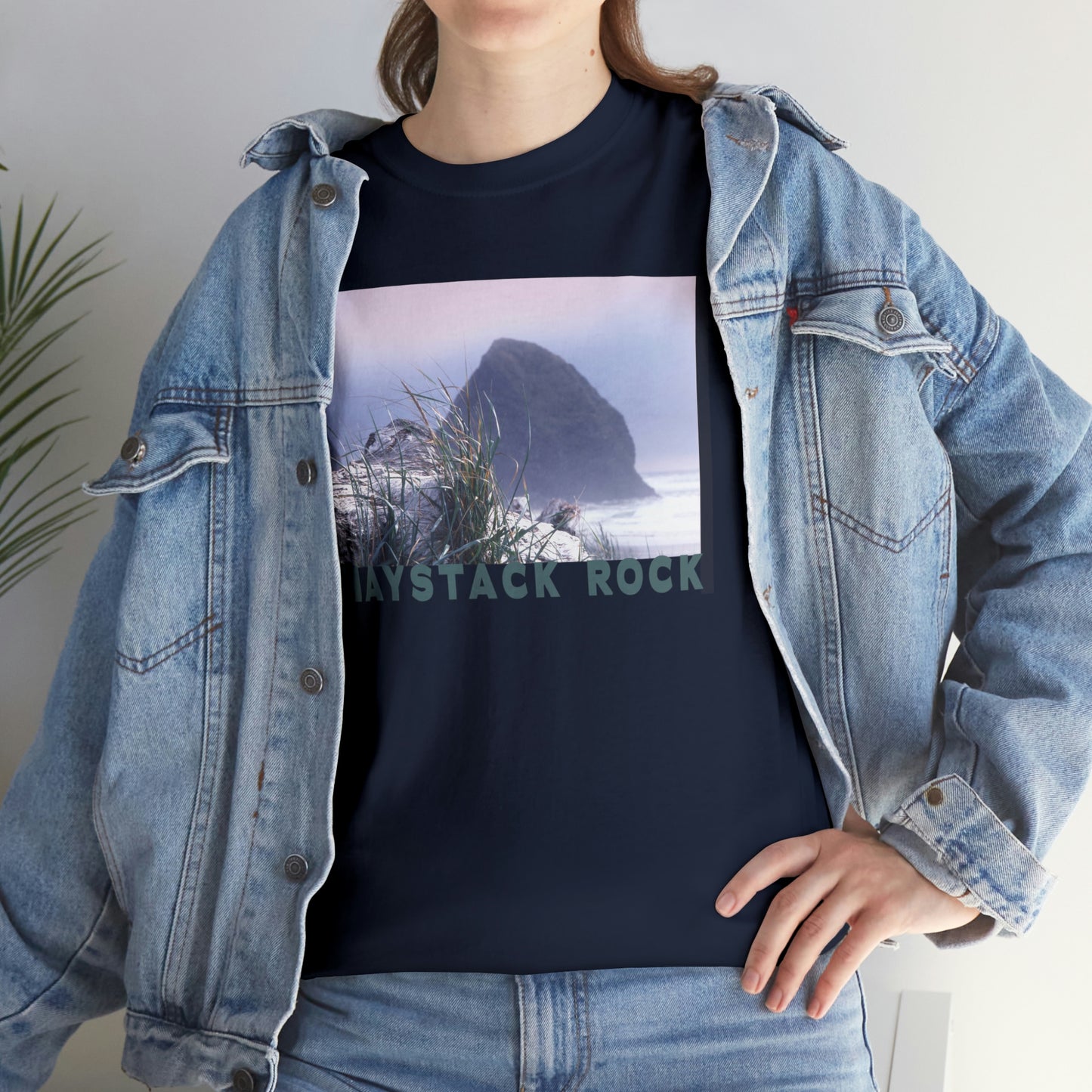 Haystack Rock, Unisex Heavy Cotton Tee