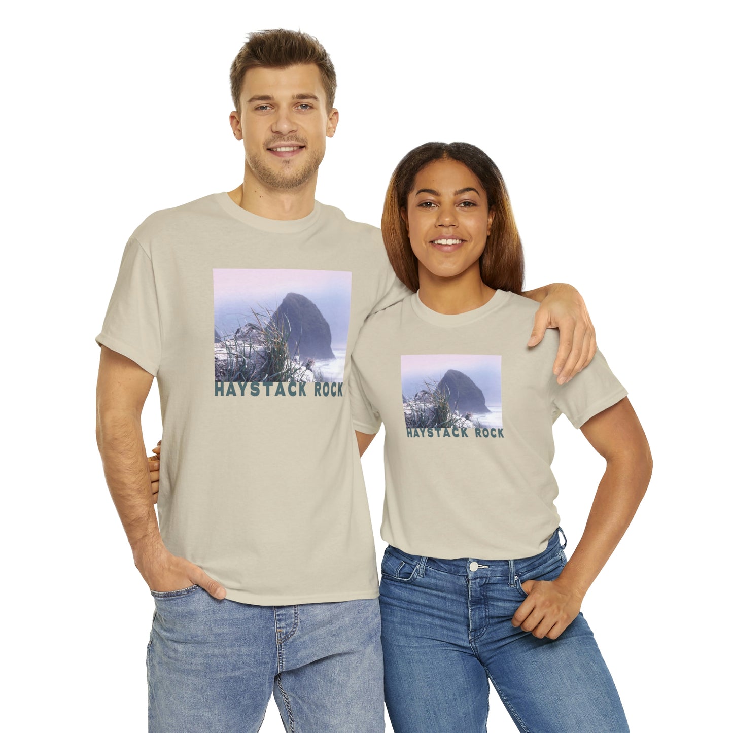 Haystack Rock, Unisex Heavy Cotton Tee