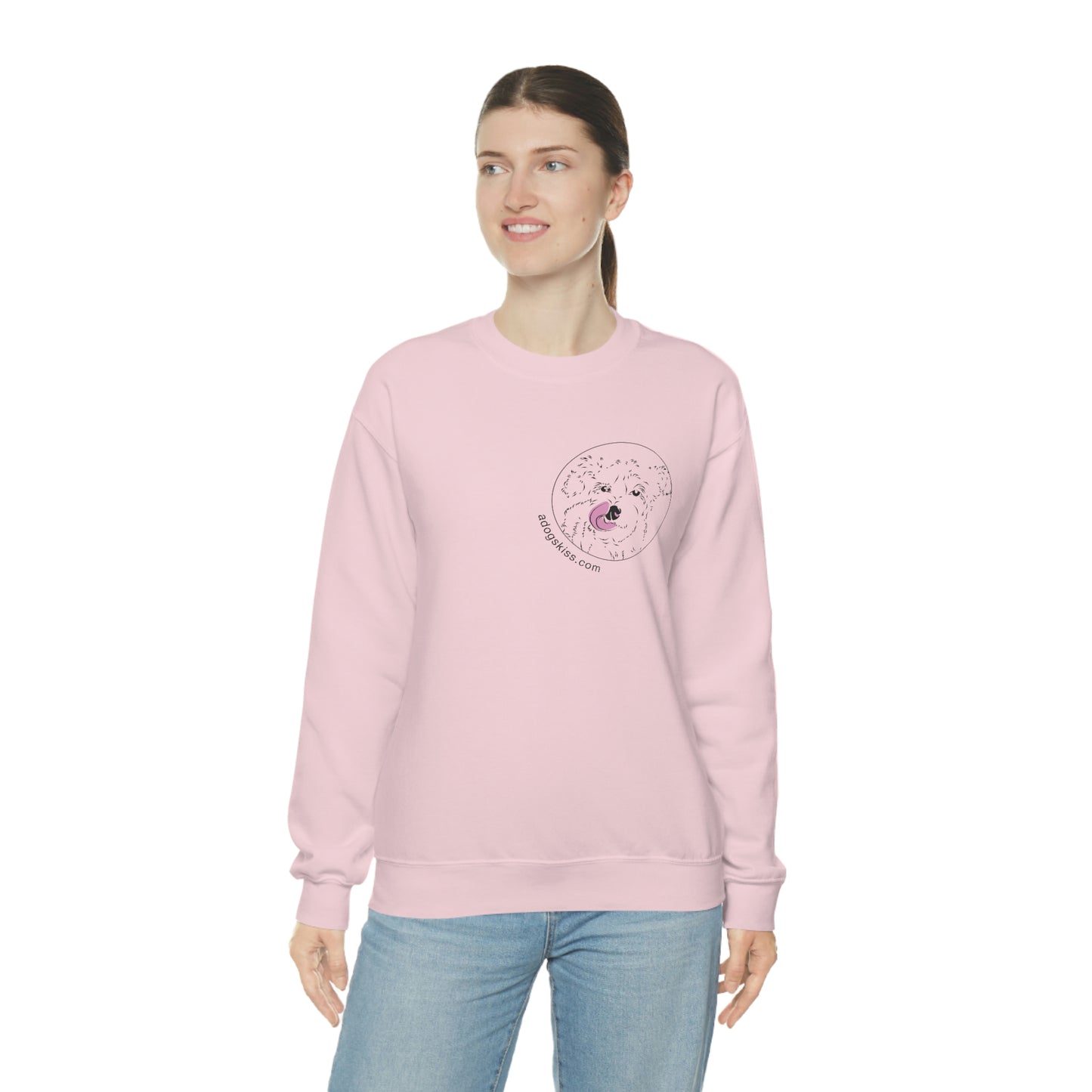 A Dogs Kiss Unisex Heavy Blend™ Crewneck Sweatshirt