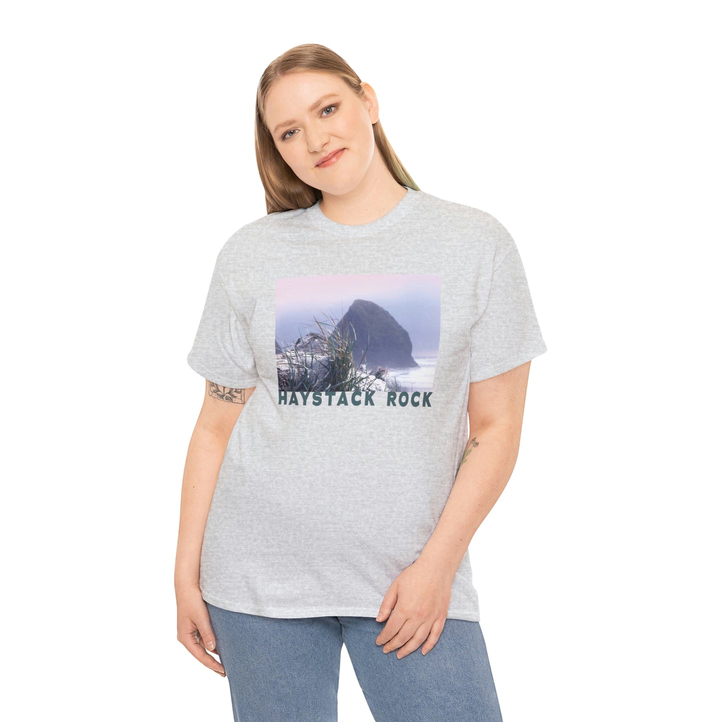 Haystack Rock, Unisex Heavy Cotton Tee