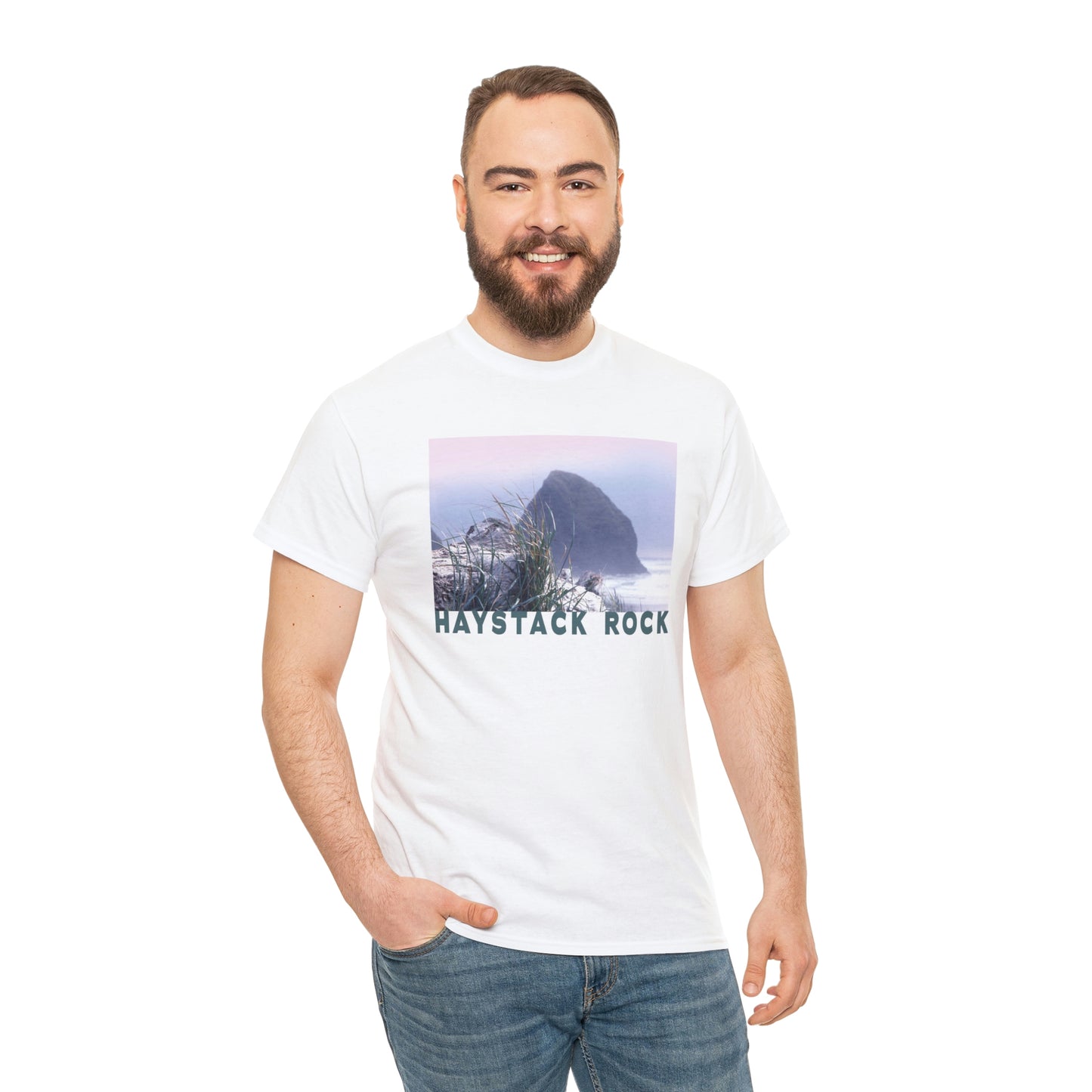 Haystack Rock, Unisex Heavy Cotton Tee