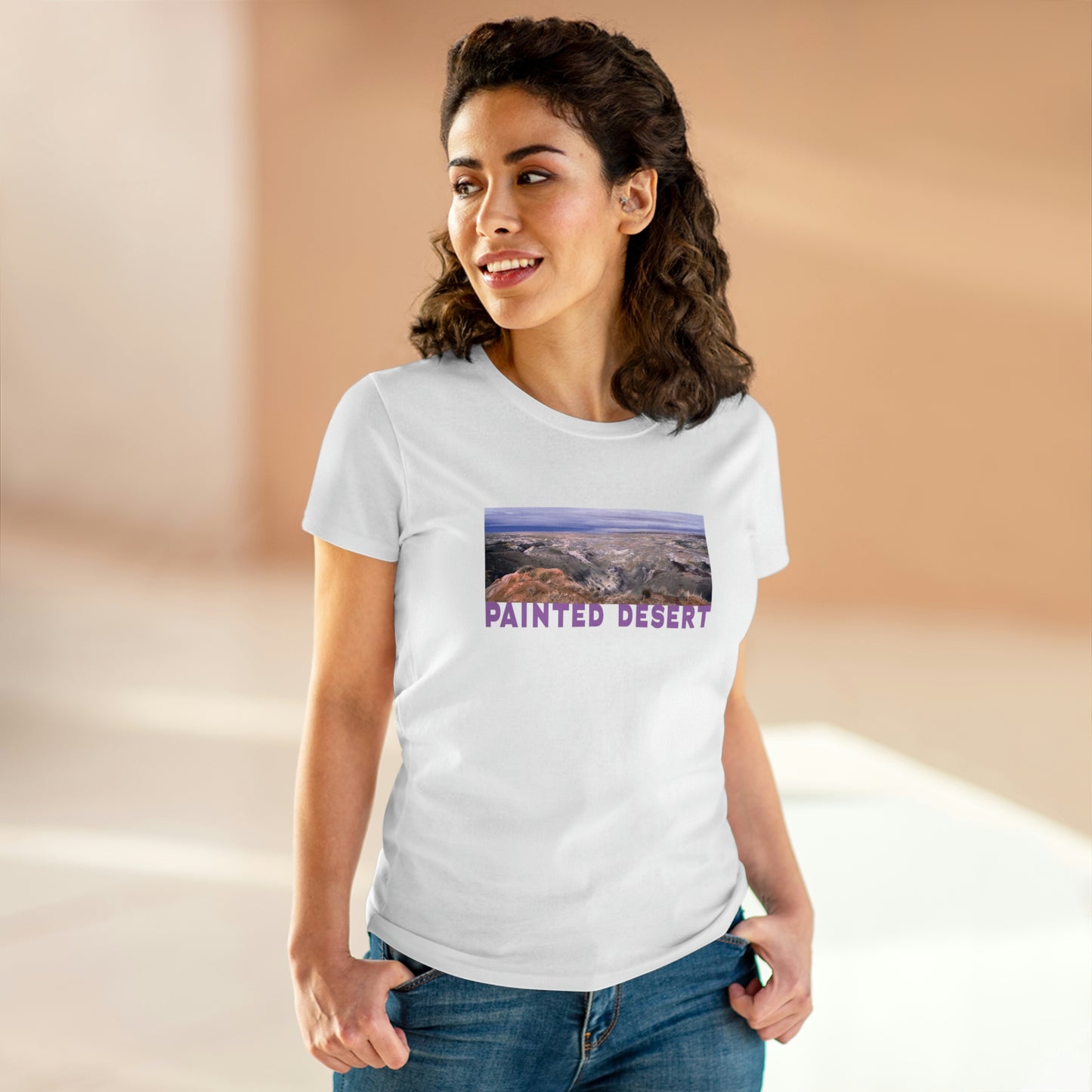 Painted Desert, Women's Midweight Cotton Tee