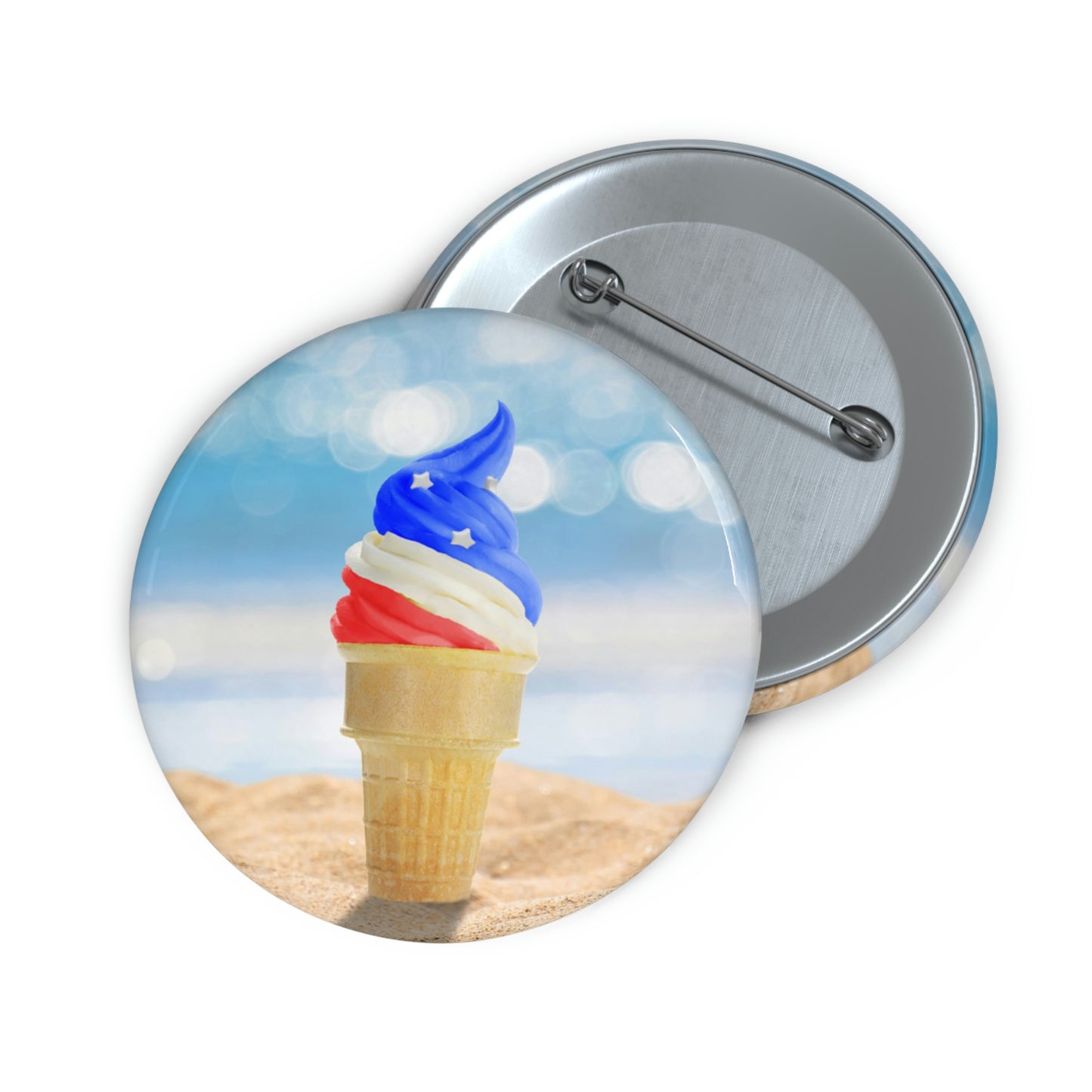 Summertime pin button