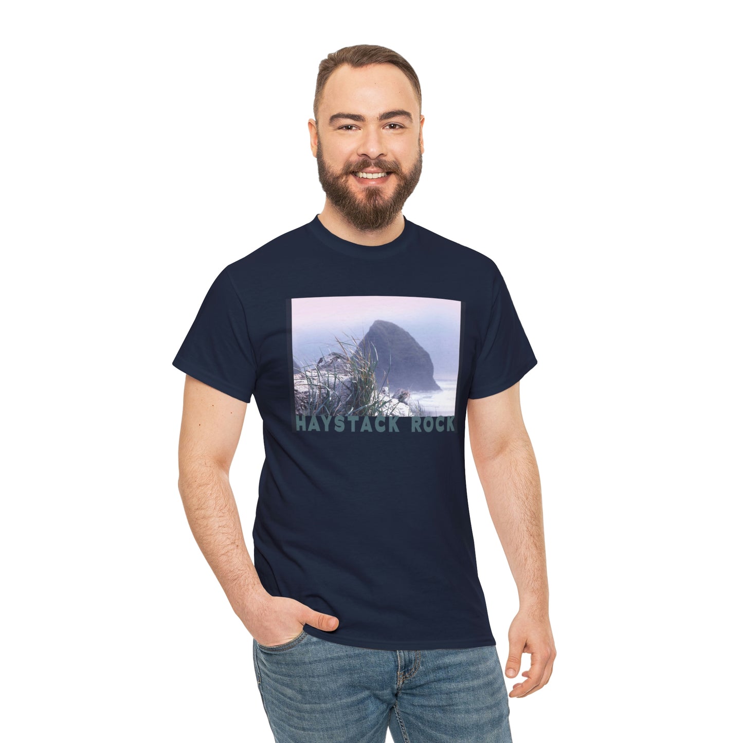 Haystack Rock, Unisex Heavy Cotton Tee