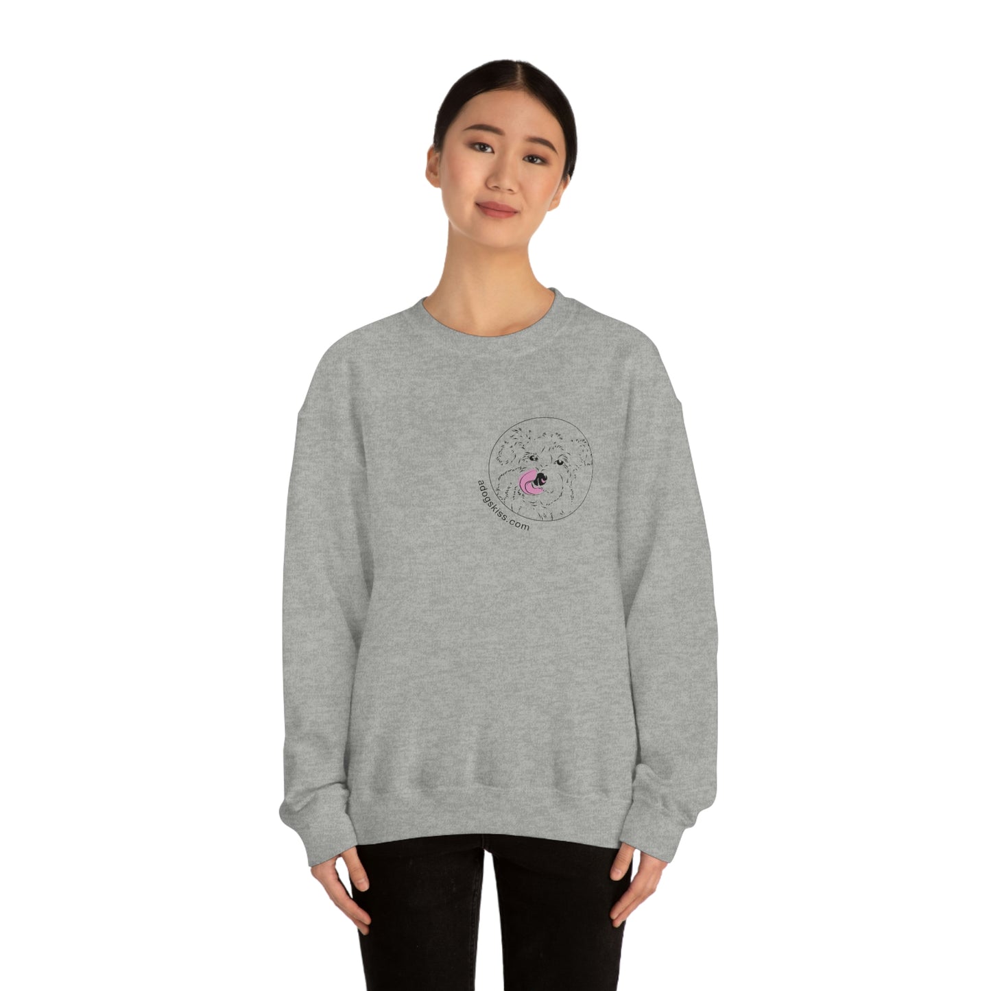 A Dogs Kiss Unisex Heavy Blend™ Crewneck Sweatshirt