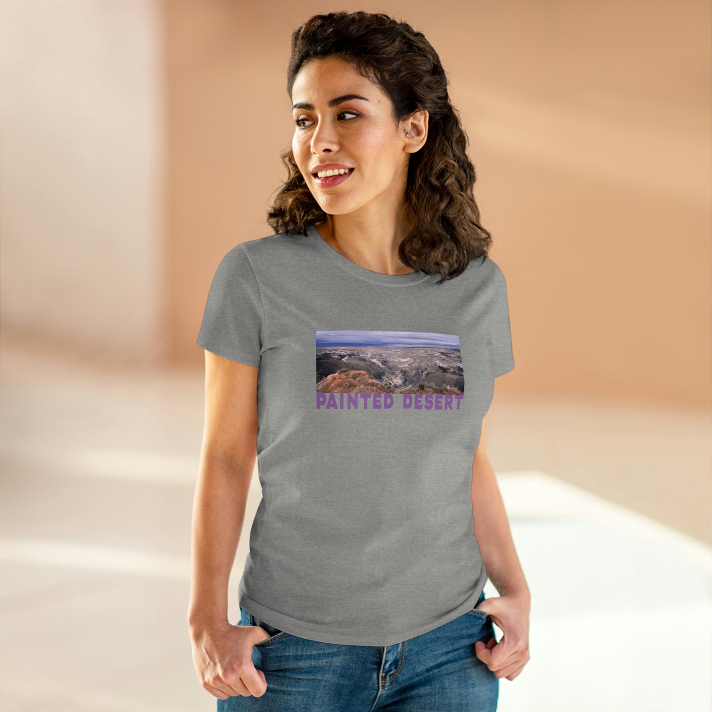 Painted Desert, Women's Midweight Cotton Tee