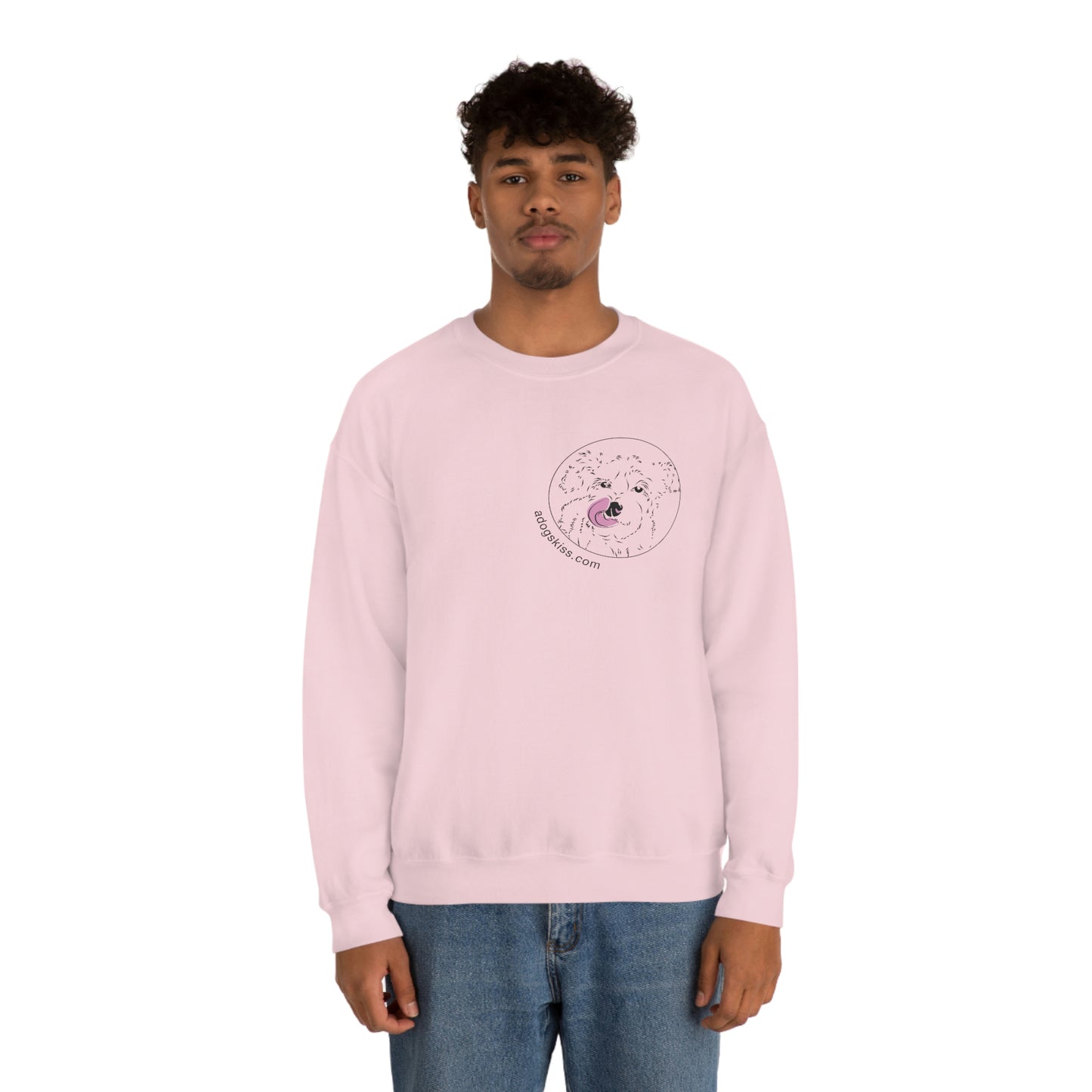 A Dogs Kiss Unisex Heavy Blend™ Crewneck Sweatshirt