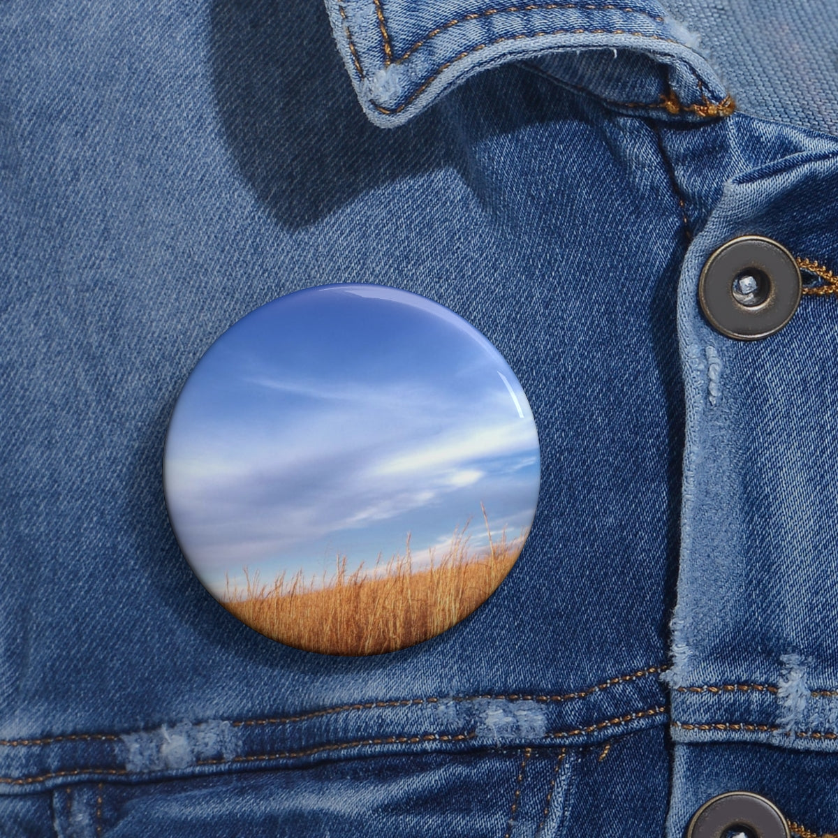 Winter Wheat pin button