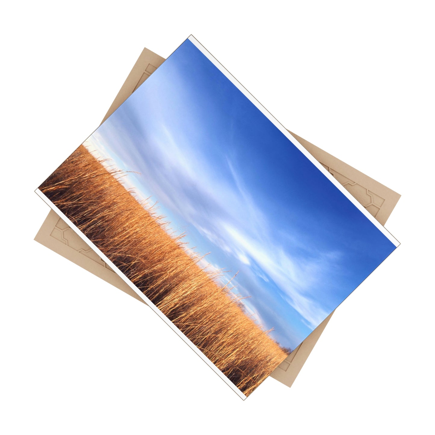 Winter Wheat, ceramic photo tile rectangle