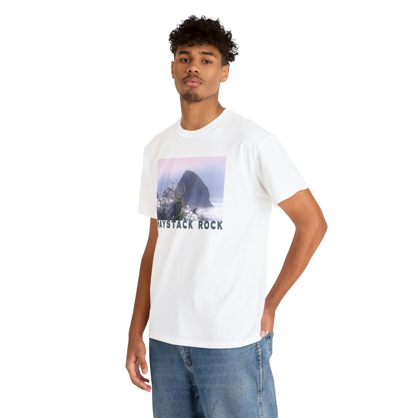 Haystack Rock, Unisex Heavy Cotton Tee