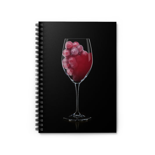 Wine and Grapes Spiral Notebook - Ruled Line