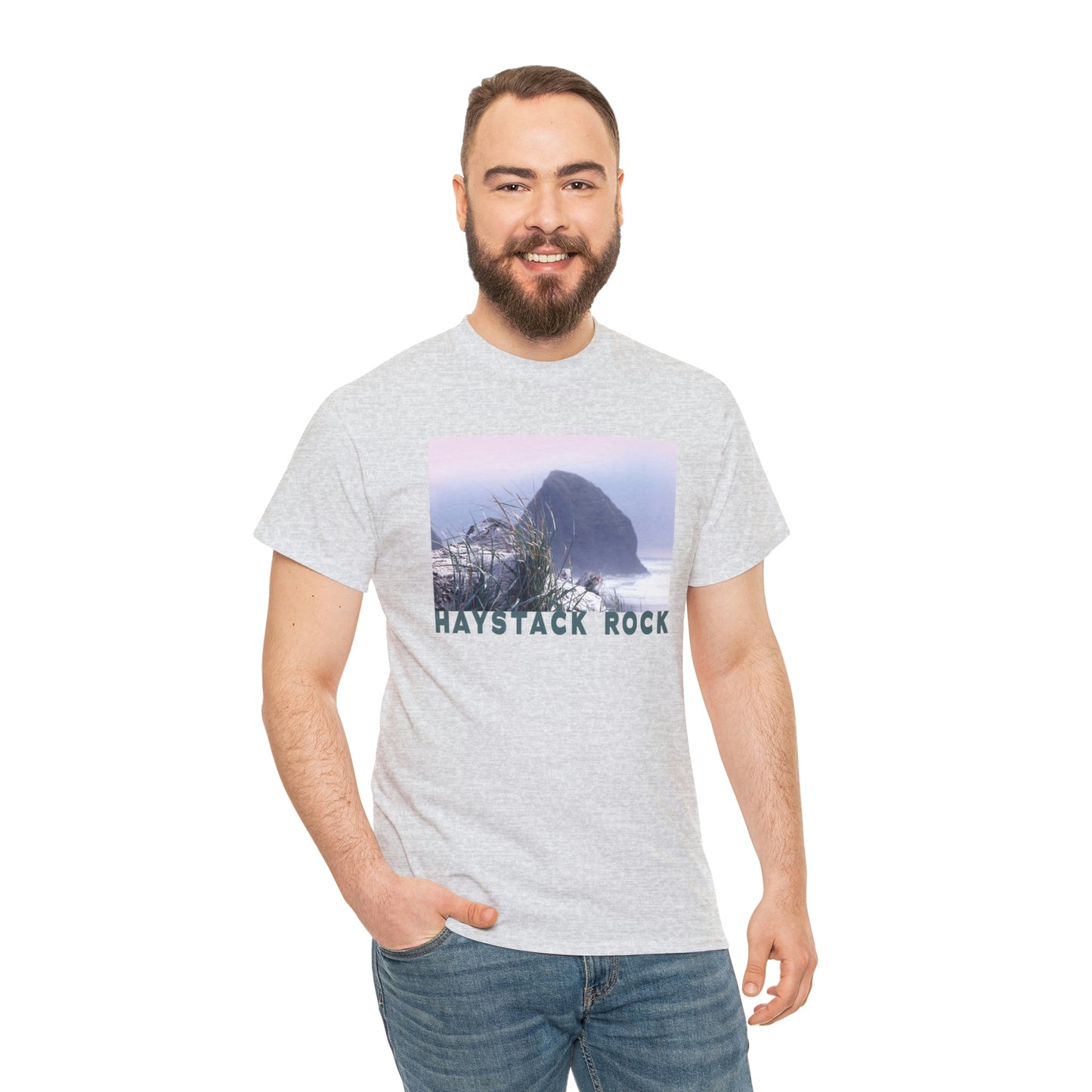 Haystack Rock, Unisex Heavy Cotton Tee