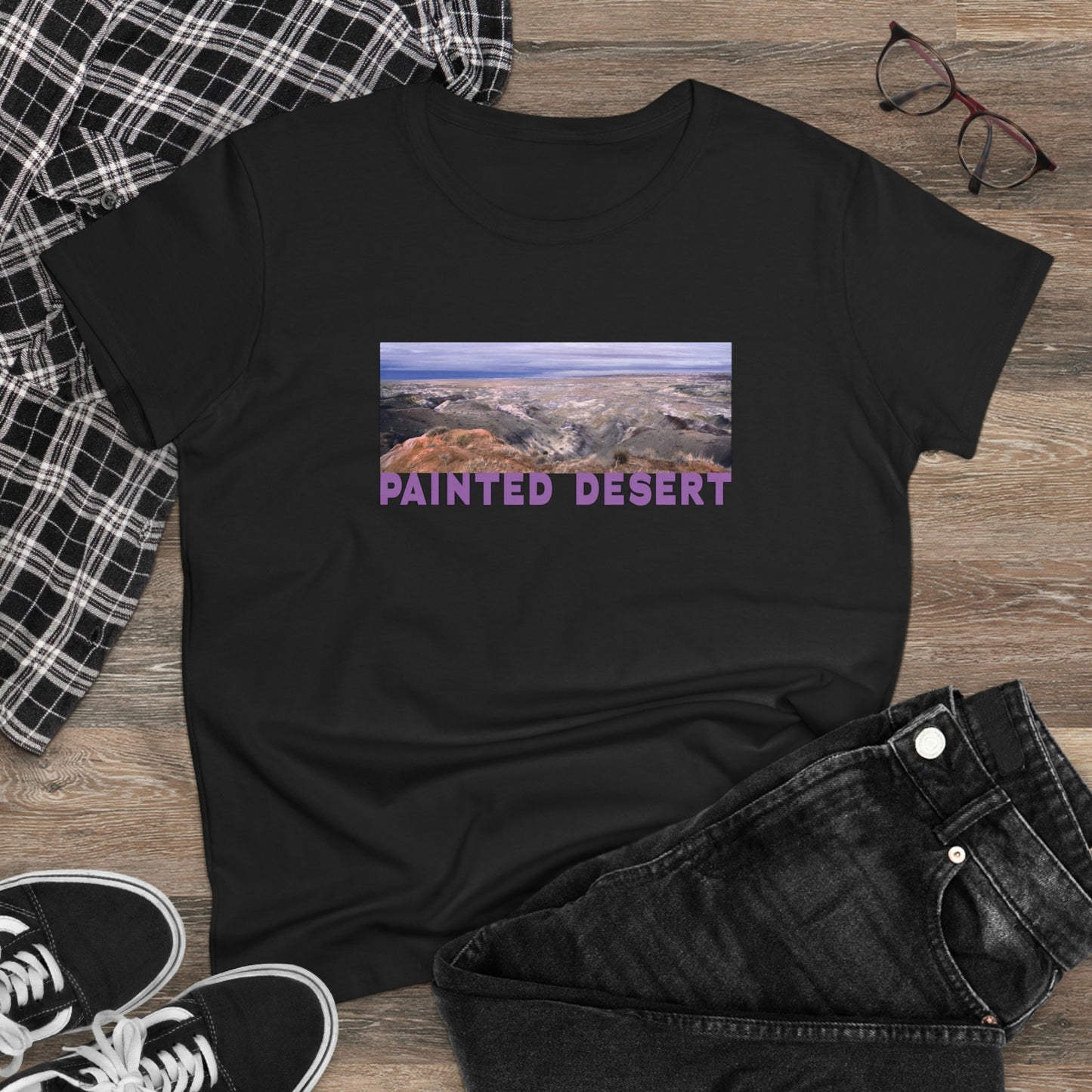 Painted Desert, Women's Midweight Cotton Tee