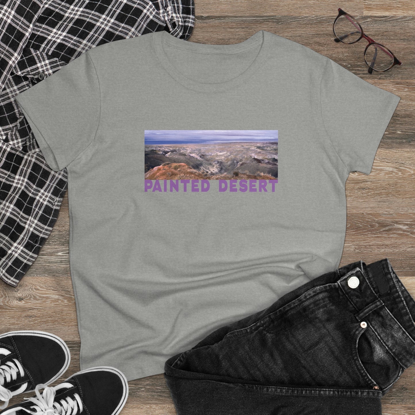 Painted Desert, Women's Midweight Cotton Tee