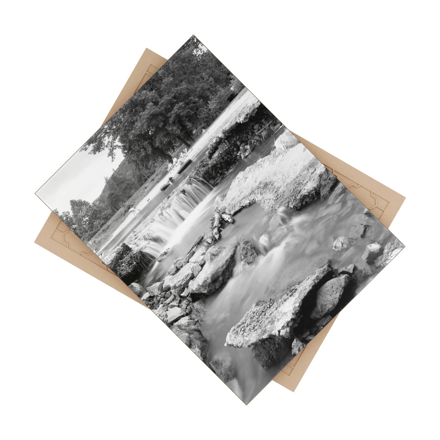 Swimming Hole, ceramic photo tile rectangle