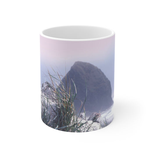 Haystack Rock, Ceramic Mug 11oz